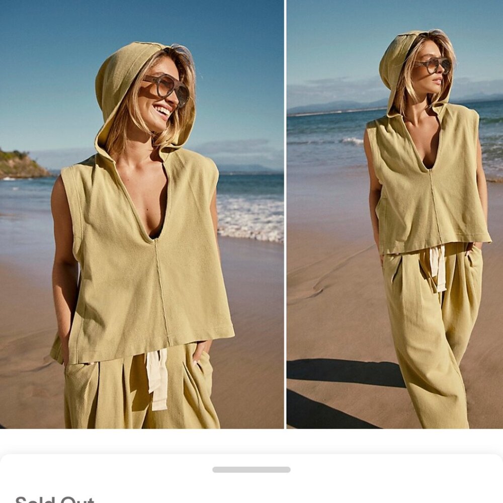 Free people set Day Tripper 2 piece FP beach XS